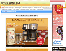 Tablet Screenshot of gevaliacoffeeclub.net